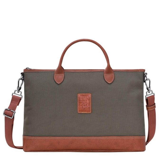 Women/Men Briefcase | Longchamp Boxford S Briefcase Brown