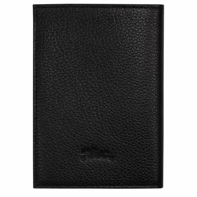 Women/Men Travel Accessories | Longchamp Le Foulonné Passport Cover Black