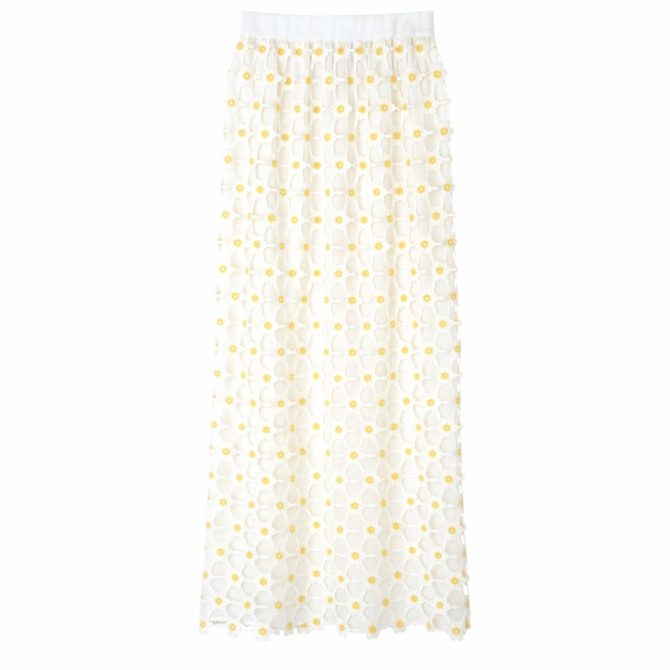 Women Dresses & Skirts | Longchamp Long Skirt White