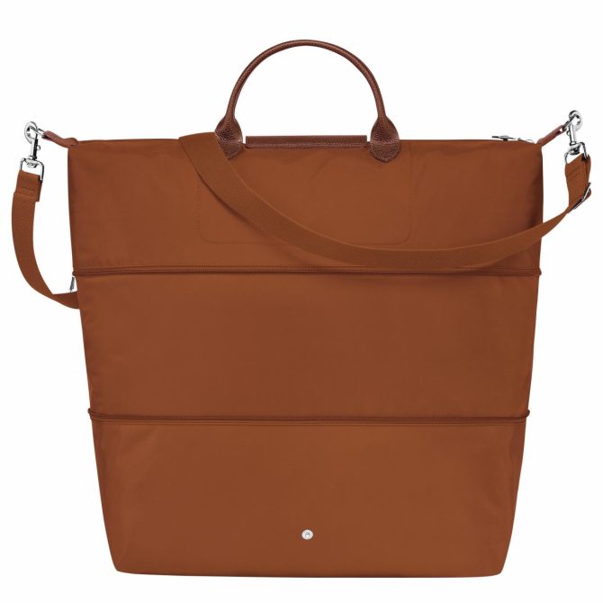 Women/Men Travel Bags | Longchamp Le Pliage Green Travel Bag Expandable Cognac