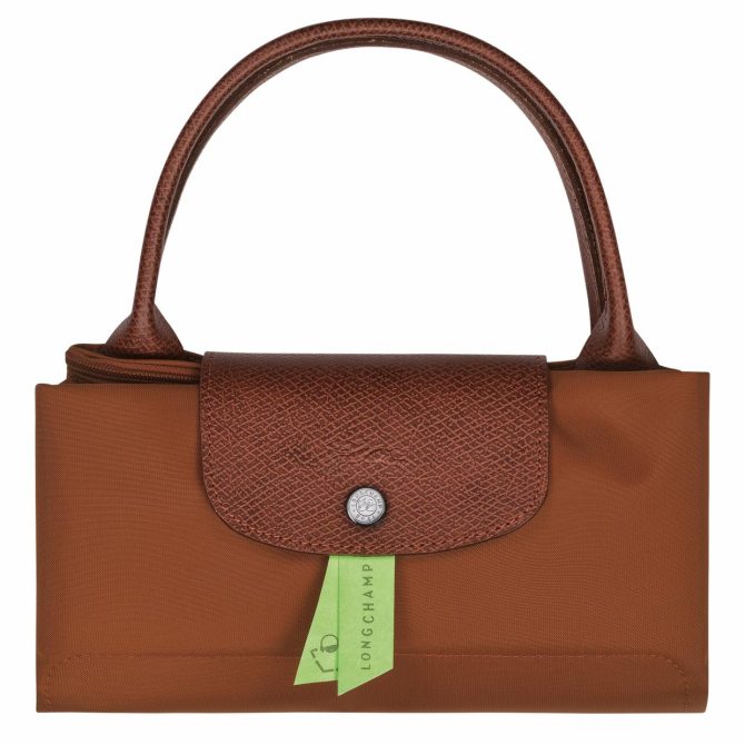 Women Handbags | Longchamp Le Pliage Green M Handbag Cognac