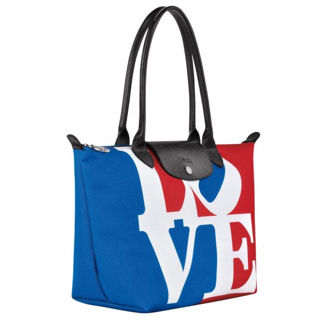 Women Shoulder Bags | Longchamp Longchamp X Robert Indiana M Tote Bag White