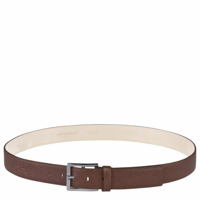 Men Belts | Longchamp Le Pliage Men's Belt Brown