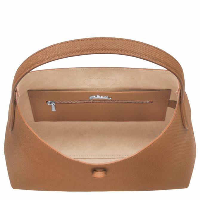 Women Shoulder Bags | Longchamp Le Roseau M Hobo Bag Natural