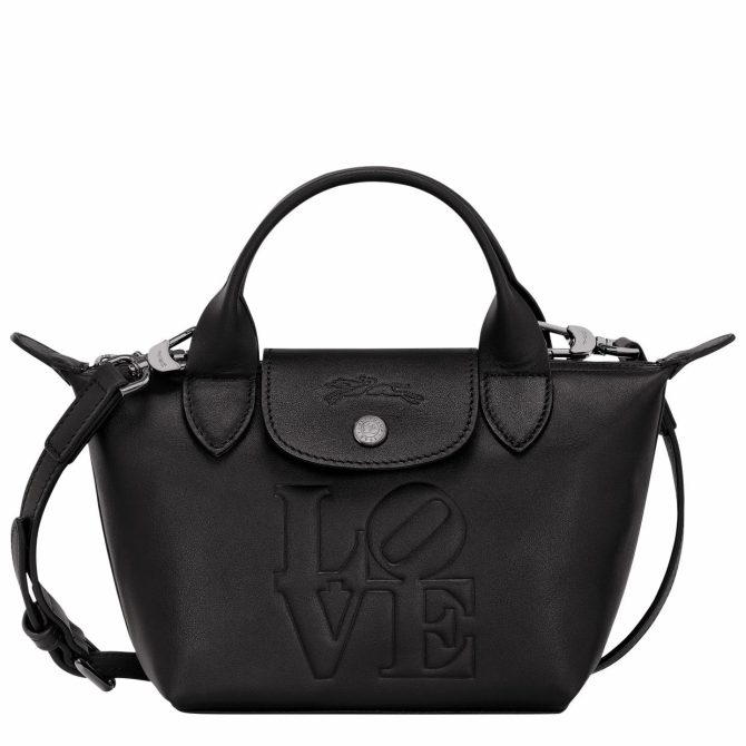 Men/Women Handbags | Longchamp Longchamp X Robert Indiana XS Handbag Black