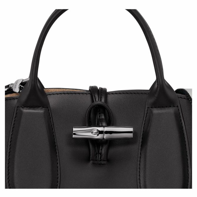 Women Handbags | Longchamp Le Roseau S Handbag Black