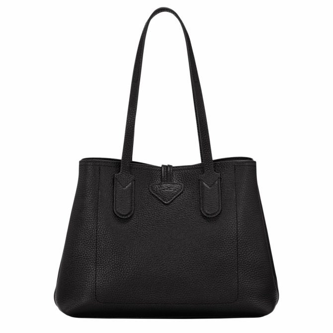 Women Shoulder Bags | Longchamp Le Roseau Essential M Tote Bag Black