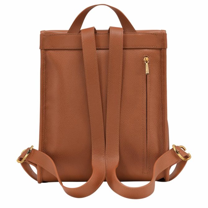 Women Backpacks | Longchamp Le Foulonné Backpack Caramel