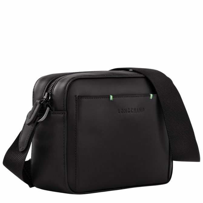 Men Crossbody Bags | Longchamp Longchamp Sur Seine Camera Bag Black