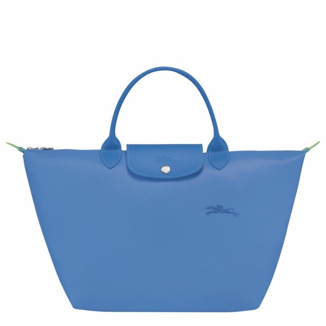 Women Handbags | Longchamp Le Pliage Green M Handbag Cornflower