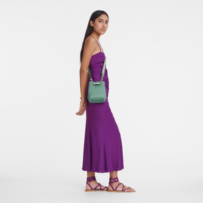 Women Crossbody Bags | Longchamp Le Roseau XS Bucket Bag Sage