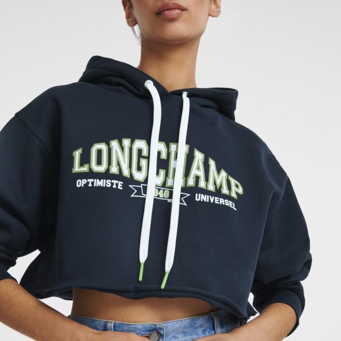 Women Tops & Blouses | Longchamp Hoodie Navy