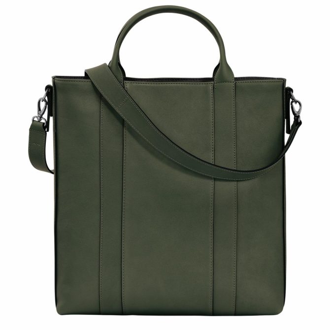 Men/Women Handbags | Longchamp Longchamp 3D L Tote Bag Khaki