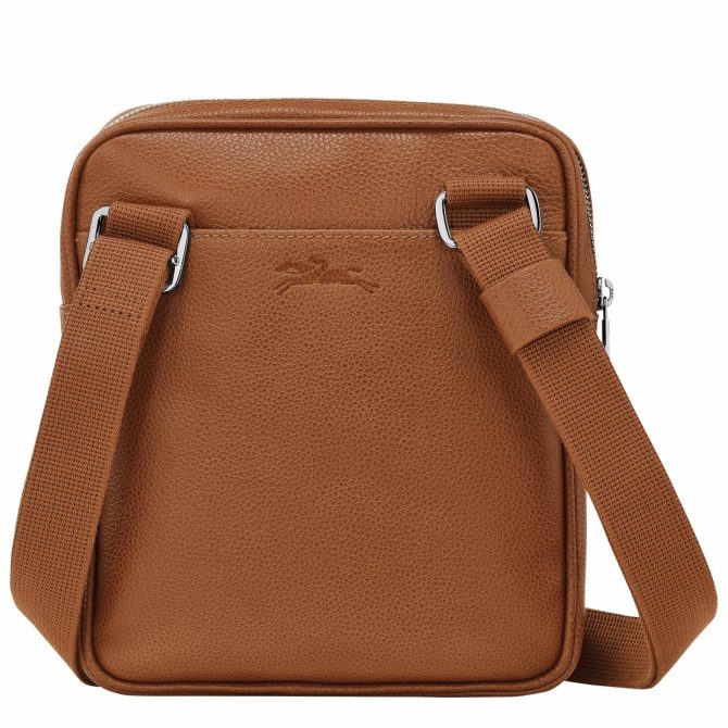 Men Crossbody Bags | Longchamp Le Foulonné XS Crossbody Bag Caramel