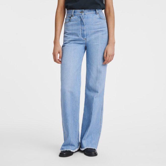 Women Trousers & Shorts | Longchamp Jean's Blue