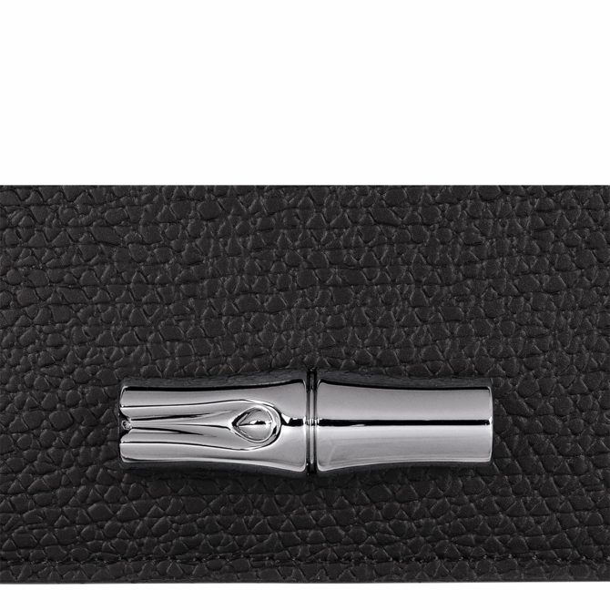 Women Cardholders & Coin Purses | Longchamp Le Roseau Card Holder Black