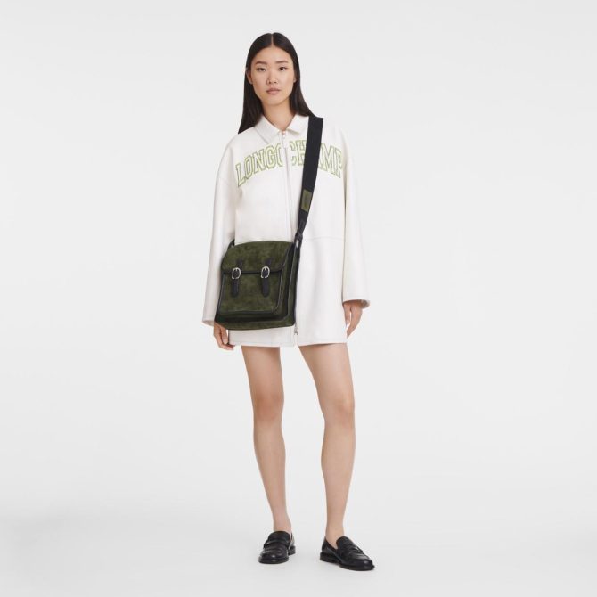 Women Crossbody Bags | Longchamp Le Foulonné M Crossbody Bag Khaki