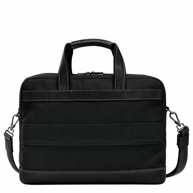 Men Briefcase | Longchamp Boxford L Briefcase Black