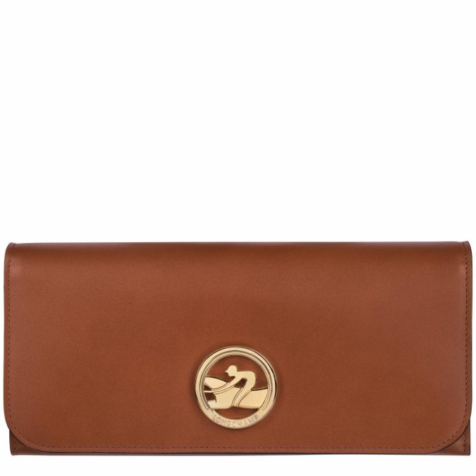 Women Leather Wallets | Longchamp Box-Trot Continental Wallet Cognac