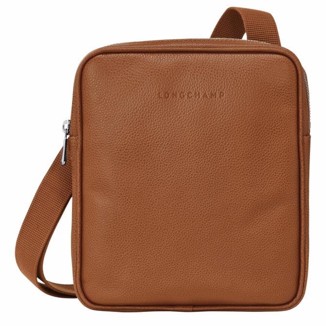 Men Crossbody Bags | Longchamp Le Foulonné XS Crossbody Bag Caramel