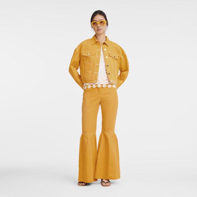 Women Trousers & Shorts | Longchamp Trousers Apricot