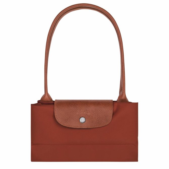 Women Shoulder Bags | Longchamp Le Pliage Green L Tote Bag Chestnut