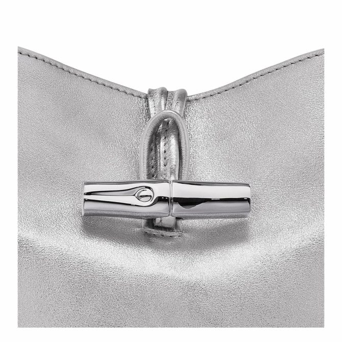 Women Crossbody Bags | Longchamp Le Roseau XS Bucket Bag Silver