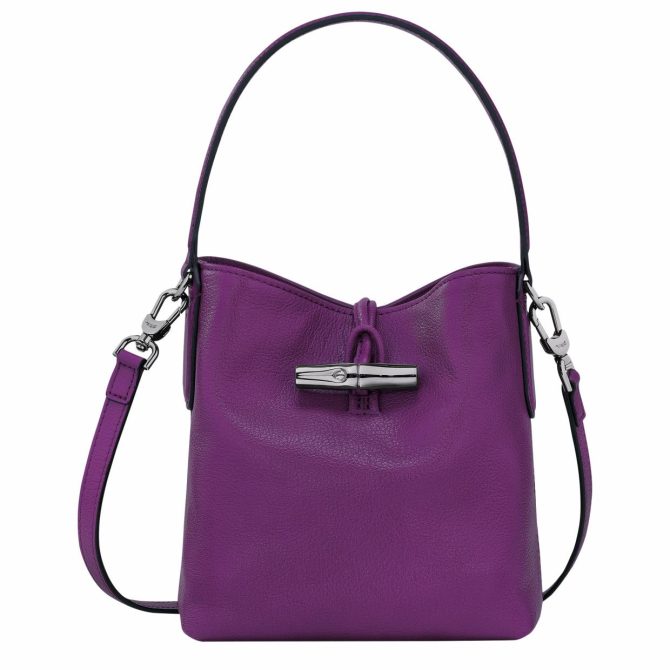 Women Crossbody Bags | Longchamp Le Roseau XS Bucket Bag Violet