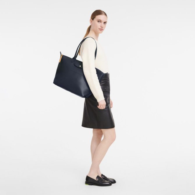 Women Shoulder Bags | Longchamp Le Pliage City L Tote Bag Navy