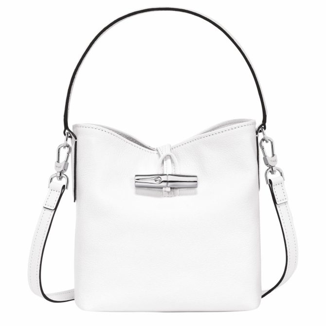 Women Crossbody Bags | Longchamp Le Roseau XS Bucket Bag White