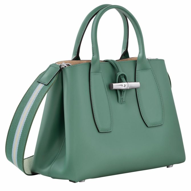 Women Handbags | Longchamp Le Roseau M Handbag Sage