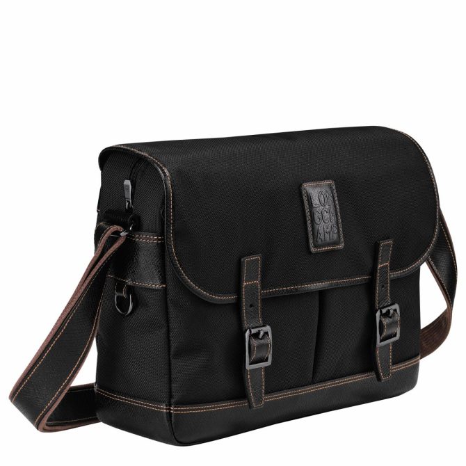 Men Crossbody Bags | Longchamp Boxford L Crossbody Bag Black