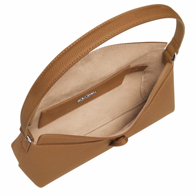 Women Shoulder Bags | Longchamp Le Roseau S Hobo Bag Natural