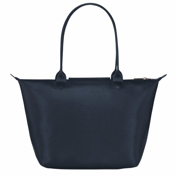 Women Shoulder Bags | Longchamp Le Pliage City L Tote Bag Navy