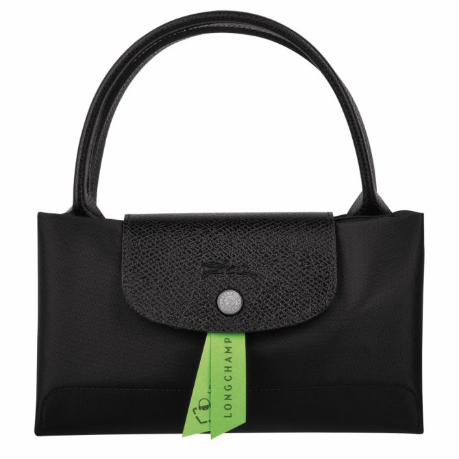 Women Handbags | Longchamp Le Pliage Green M Handbag Black