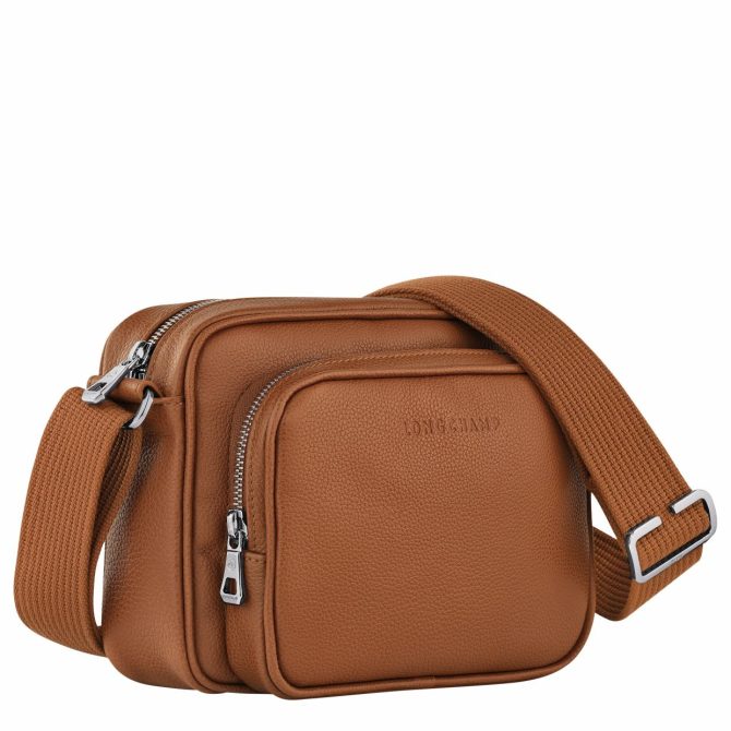 Men Crossbody Bags | Longchamp Le Foulonné S Camera Bag Caramel