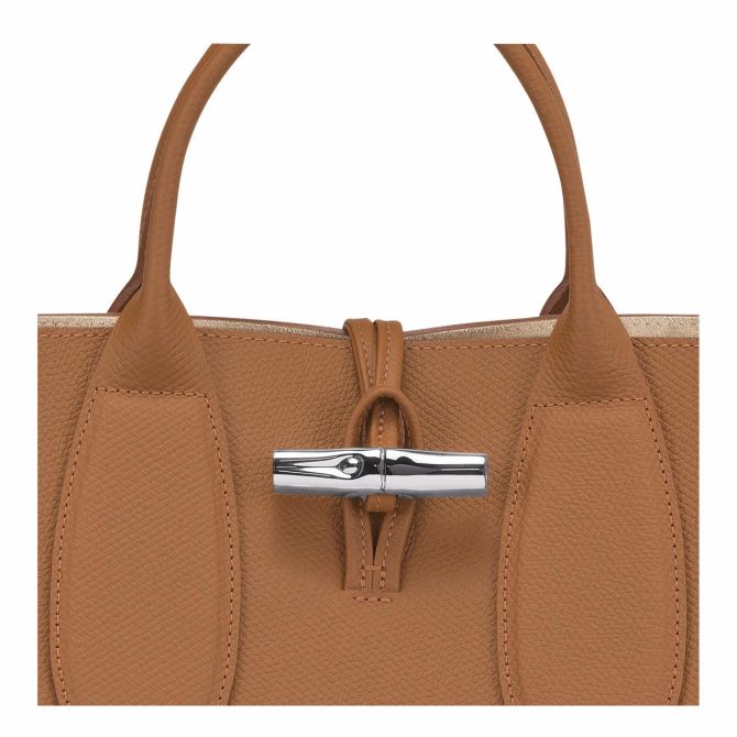 Women Handbags | Longchamp Le Roseau M Handbag Natural