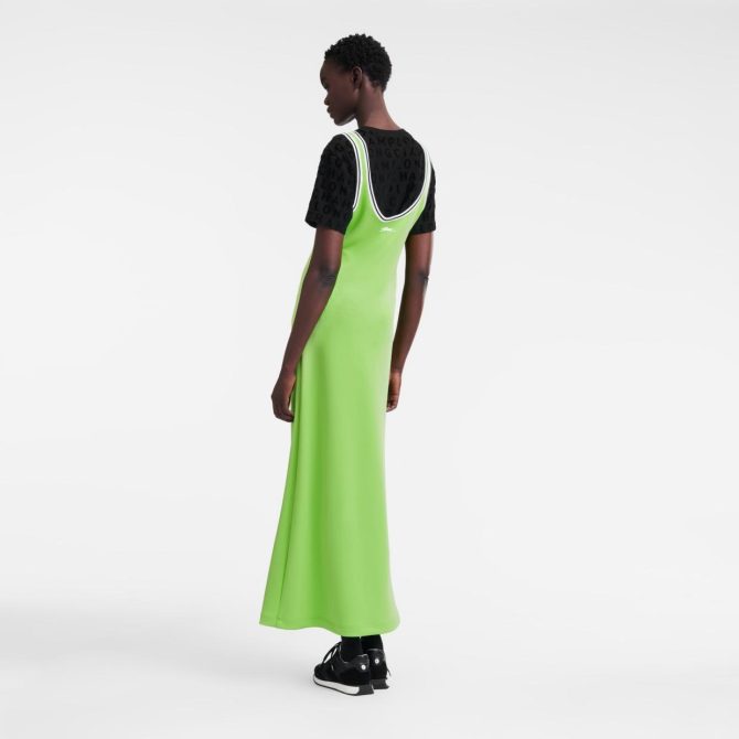 Women Dresses & Skirts | Longchamp Long Dress Green Light