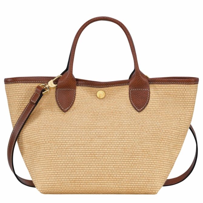 Women Handbags | Longchamp Le Panier Pliage S Basket Bag Brown