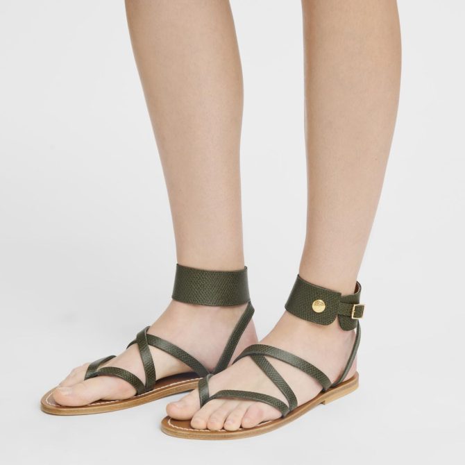 Women Sandals | Longchamp Longchamp X K.Jacques Sandals Forest