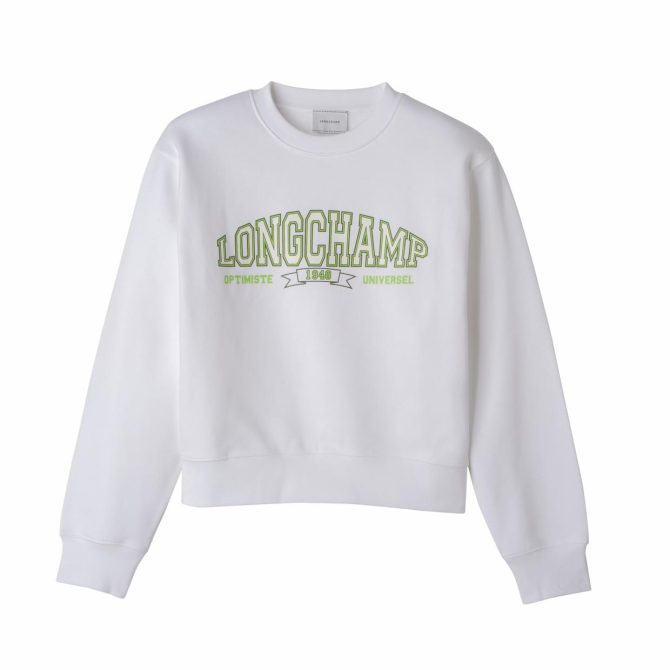 Women Tops & Blouses | Longchamp Sweatshirt White