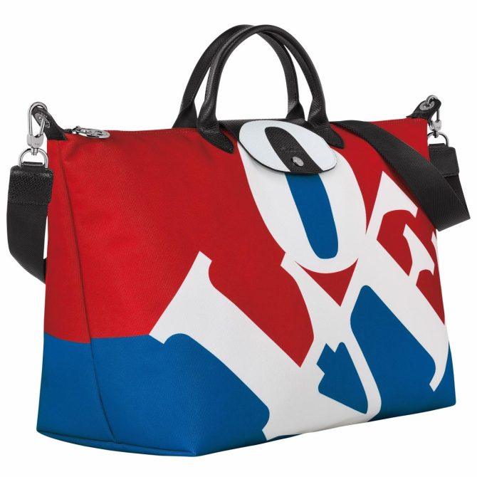 Women/Men Travel Bags | Longchamp Longchamp X Robert Indiana Travel Bag White