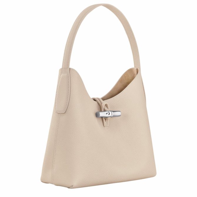 Women Shoulder Bags | Longchamp Le Roseau M Hobo Bag Paper