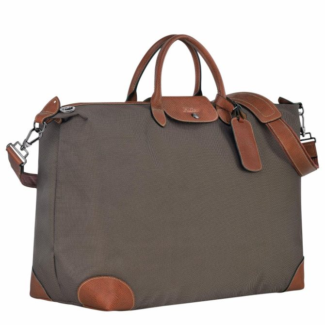 Women/Men Travel Bags | Longchamp Boxford M Travel Bag Brown