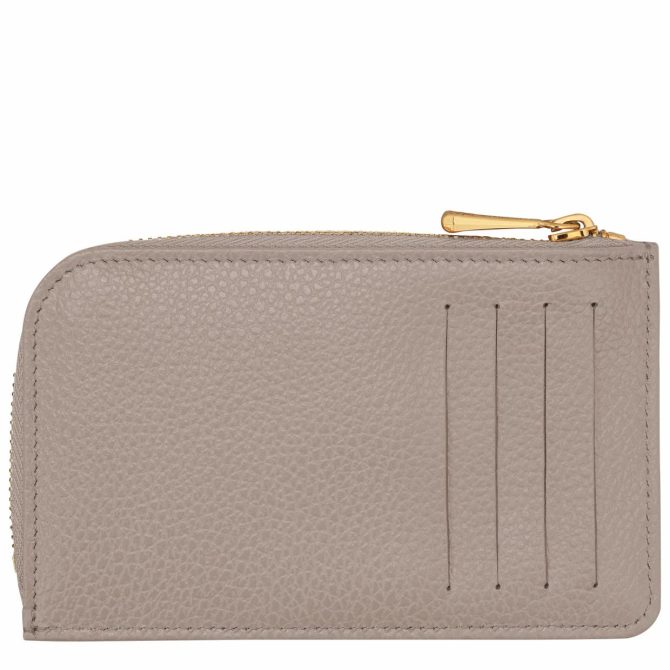 Women/Men Cardholders & Coin Purses | Longchamp Le Foulonné Card Holder Turtledove