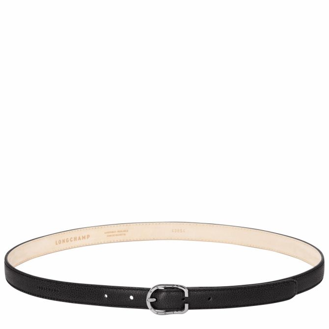 Women Belts | Longchamp Le Foulonné Ladies' Belt Black