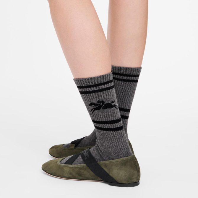 Women Socks | Longchamp Socks Anthracite