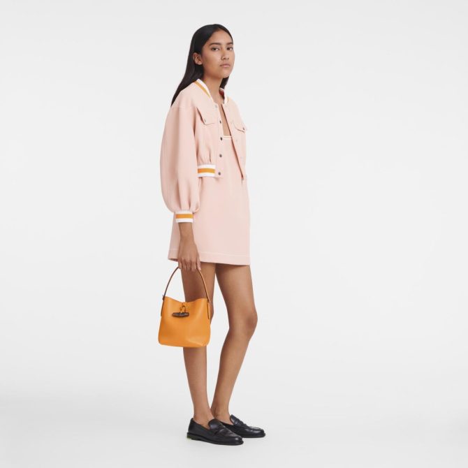 Women Crossbody Bags | Longchamp Le Roseau Essential XS Bucket Bag Orange