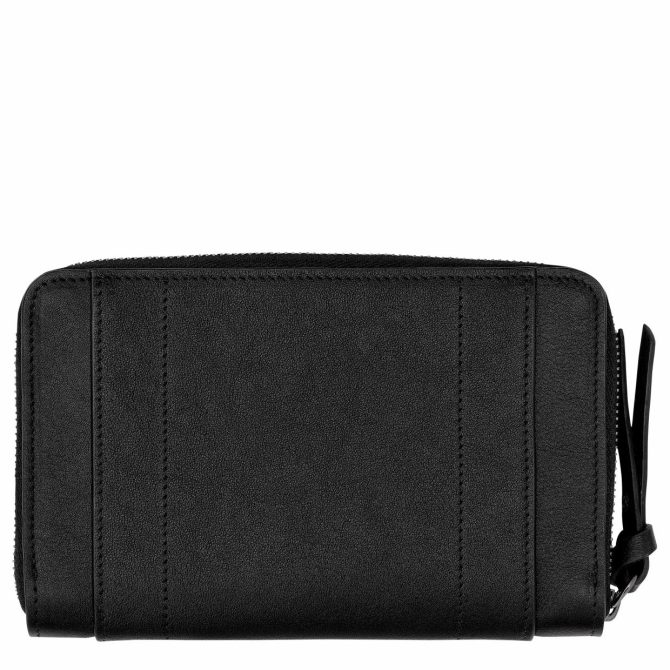 Women Leather Wallets | Longchamp Longchamp 3D Wallet Black