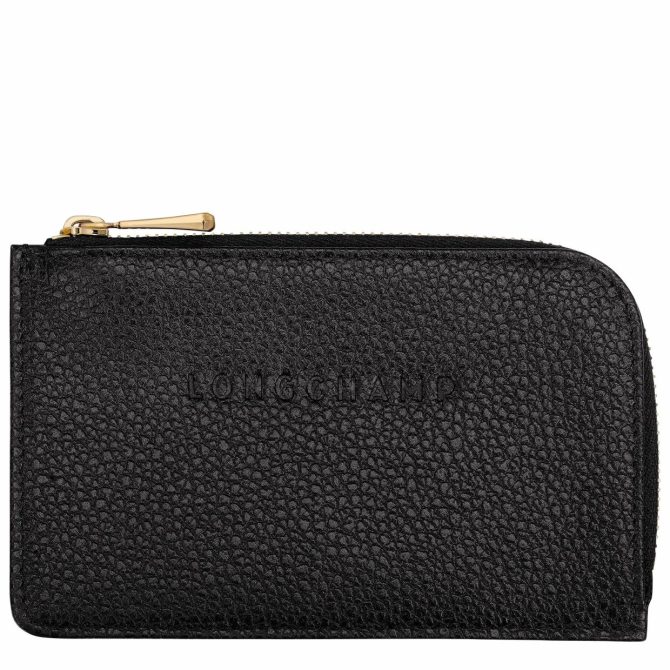 Women/Men Cardholders & Coin Purses | Longchamp Le Foulonné Card Holder Black